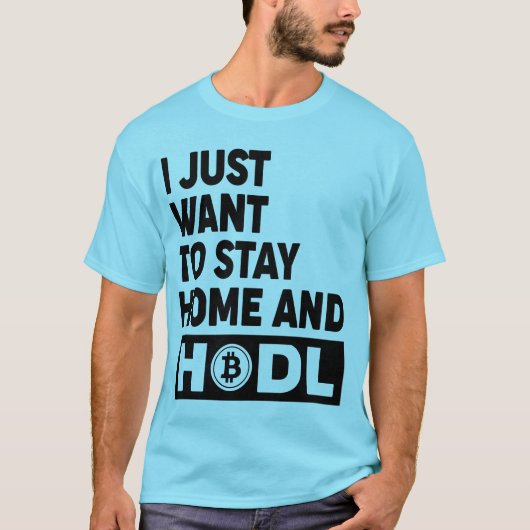 Funny Hodl Bitcoin-T - Shirt für Vorder-/Rückseite (Vorderseite)