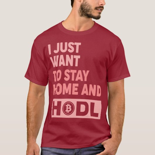 Funny Hodl Crypto Bitcoin Logo vorne/hinten T - Sh T-Shirt (Vorderseite)