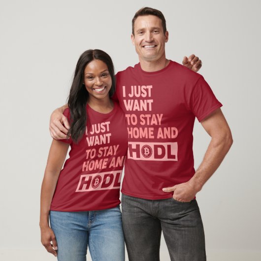 Funny Hodl Crypto Bitcoin Logo vorne/hinten T - Sh T-Shirt (Unisex)