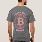 Funny Hodl Crypto Bitcoin Logo vorne/hinten T - Sh T-Shirt (Rückseite)