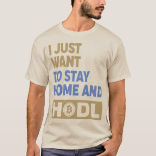 Funny Hodl Crypto Bitcoin Logo vorne/hinten T - Sh T-Shirt