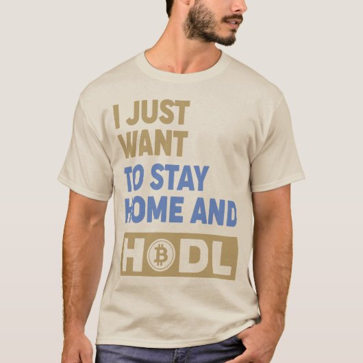 Funny Hodl Crypto Bitcoin Logo vorne/hinten T - Sh T-Shirt (Vorderseite)
