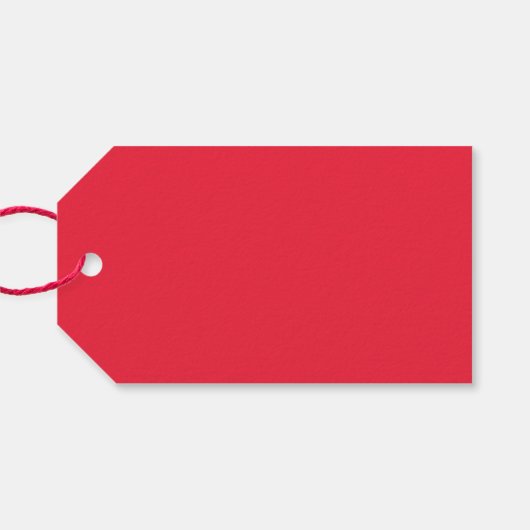 Funny Hohoho Joyeux Noel Red Pink Typography Geschenkanhänger (Rückseite Horizontal)