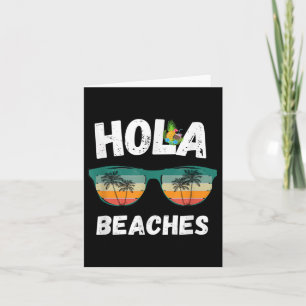 Funny Hola Beach Retro Vintages T-Shirt für den Me Karte