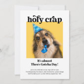 Funny Holcrap Haustier Katze Hund Gotcha Tag Einladung (Vorderseite)