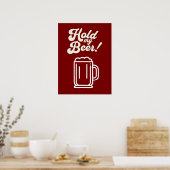 Funny 'Hold My Beer' Bar Poster (Küche)