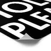 Funny Hold Please Fermata Symbol Music Theory Band Poster (Ecke)