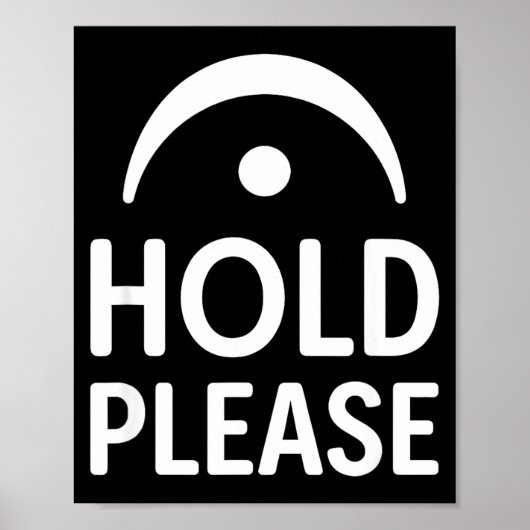 Funny Hold Please Fermata Symbol Music Theory Band Poster (Vorne)
