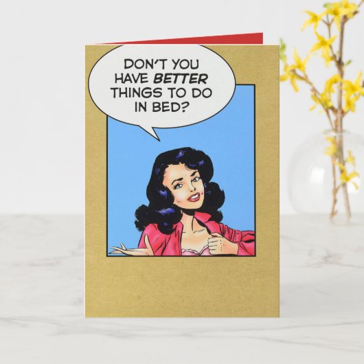 Funny Holen Sie sich bald eine gute Karte für Männ (Gelbe Blume)