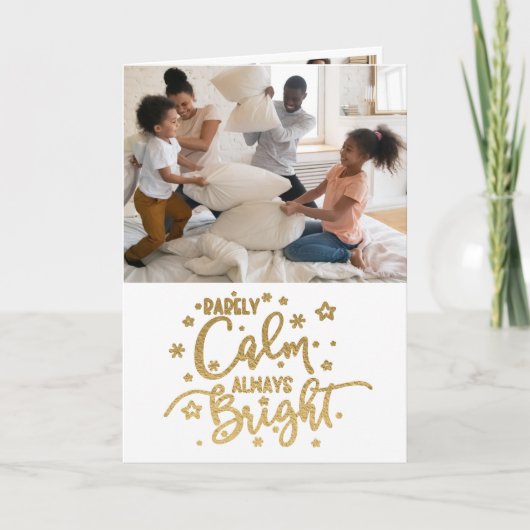 Funny Holiday 5 Foto Selten geklappte Karte (Vorderseite)