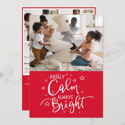 Funny Holiday 5 Foto Selten Ruhe Weihnachten (Vorne/Hinten)