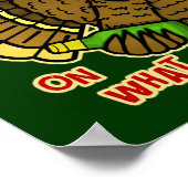 Funny Holiday Betrunken Türkei Herz Poster (Ecke)