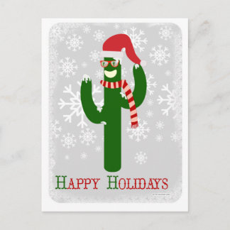 Funny Holiday Cactus Feiertagspostkarte