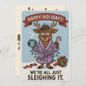 Funny Holiday Card. Feiertagskarte (Vorne/Hinten)