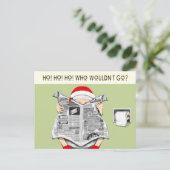 Funny Holiday Card Feiertagspostkarte (Stehend Vorderseite)