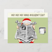 Funny Holiday Card Feiertagspostkarte (Vorne/Hinten)