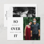 Funny Holiday Cards mit Foto Weihnachtskarten Dankeskarte (Vorne/Hinten)