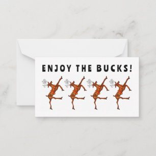 Funny Holiday Cash Geschenk Weihnachtskarten Mitteilungskarte