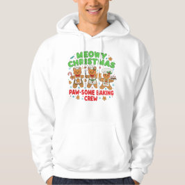 Funny Holiday Cat Cookie Sweatshirt" Hoodie