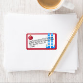 Funny Holiday Elf Legs Adressaufkleber (Insitu)