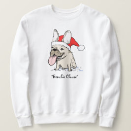 Funny Holiday French Bulldog Frenchie Clause Dog Sweatshirt