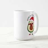 Funny Holiday Geschenk Weihnachtsmannmütze Avocado Kaffeetasse (VorderseiteRechts)