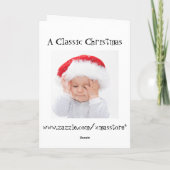 Funny Holiday Grüße vom Hund Feiertagskarte (Rückseite)