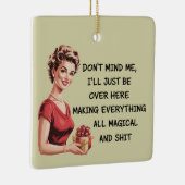 Funny Holiday Hostess Geschenke Weihnachten macht  Keramikornament (Rechts)