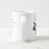 Funny Holiday Niedliche Schafe Weihnachten Cartoon Jumbo-Tasse (Rückseite)
