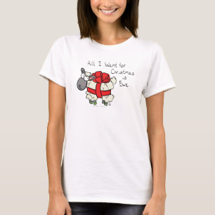 Funny Holiday Niedliche Schafe Weihnachten Cartoon T-Shirt