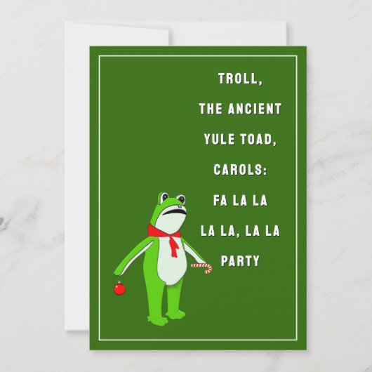 Funny Holiday Party Einladung (Vorderseite)