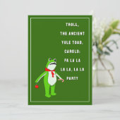 Funny Holiday Party Einladung (Stehend Vorderseite)