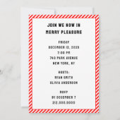 Funny Holiday Party Einladung (Rückseite)