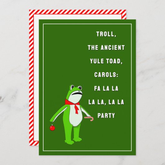 Funny Holiday Party Einladung (Vorne/Hinten)