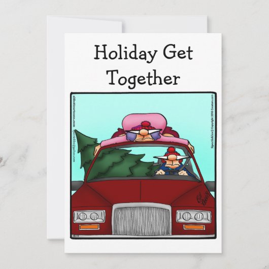 Funny Holiday Party Einladung (Vorderseite)