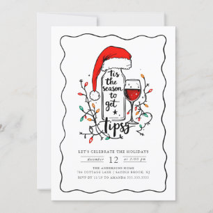 Funny Holiday Party Einladung Wein Thema