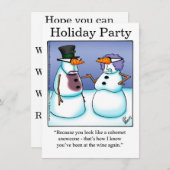 Funny Holiday Party Einladungen (Vorne/Hinten)