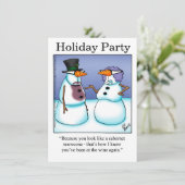 Funny Holiday Party Einladungen (Stehend Vorderseite)