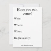 Funny Holiday Party Einladungen (Rückseite)