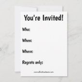 Funny Holiday Party Einladungen (Rückseite)