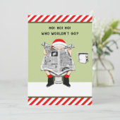 Funny Holiday Party Einladungen (Stehend Vorderseite)