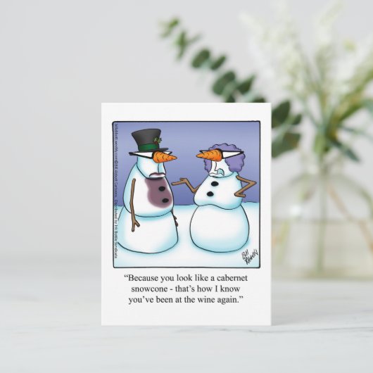 Funny Holiday Postkarten (Stehend Vorderseite)