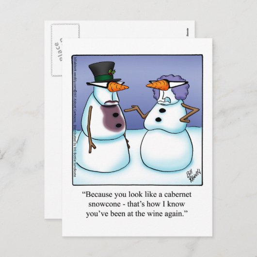 Funny Holiday Postkarten (Vorne/Hinten)