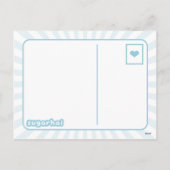 Funny Holiday Reindeer Feiertagspostkarte (Rückseite)