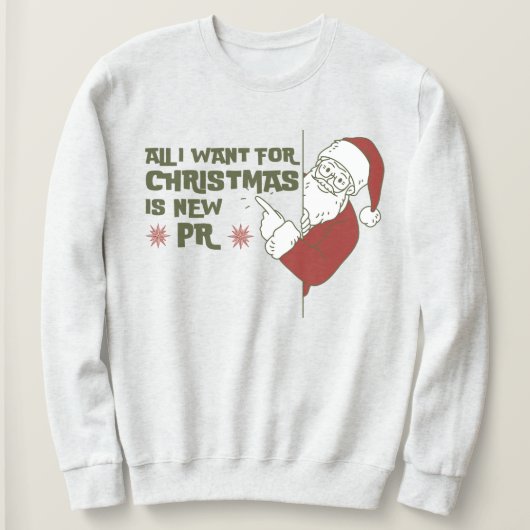 Funny Holiday Runner Geschenk Weihnachten Laufen Sweatshirt (Design vorne)