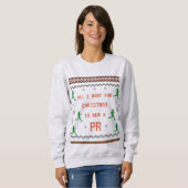 Funny Holiday Runner Geschenk, Weihnachts-Running Sweatshirt (Vorne ganz)