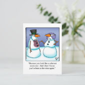 Funny Holiday Season Postkarten (Stehend Vorderseite)