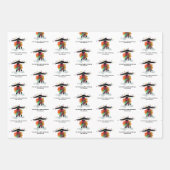 Funny Holiday Shee mit Lights Personalisiert Geschenkpapier Set (Vorderseite)