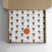 Funny Holiday Shee mit Lights Personalisiert Geschenkpapier Set