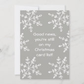 Funny Holiday Snowflakes Weihnachtskarte Feiertagskarte (Vorderseite)